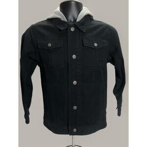 Shaun White Boys Black Jacket with Gray Hood